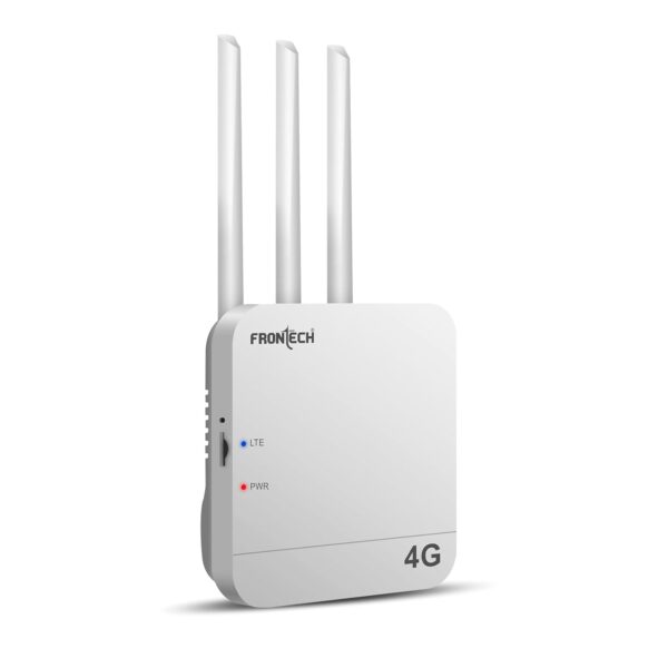 Frontech 4G WiFi Router (5G SIM Compatible), Nano SIM Slot, 3 External Antennas, Dual Output (Wired/Wireless), 40MHz Bandwidth, High-Speed Internet for Home & Office (NC-0035)