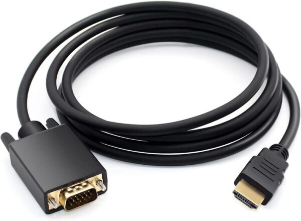 DTECH SVGA VGA Computer Monitor Cable Male to Male Supports 1080p High Resolution (1.5M)
