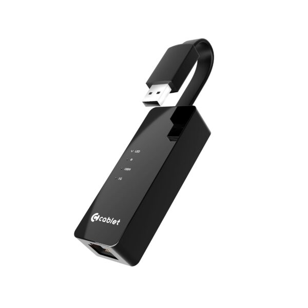 Cablet USB to Ethernet Adapter, 100Mbps Plug and Play with USB 2.0, Driver Free, RJ45 LAN Network Dongle Compatible with Nintendo Switch, Laptop, PC,...