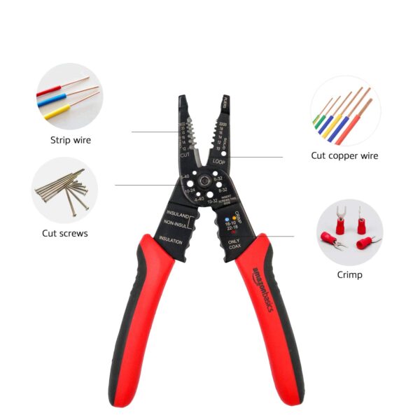 amazon basics Multi-Purpose Wire Stripper and Cutter Set of 1