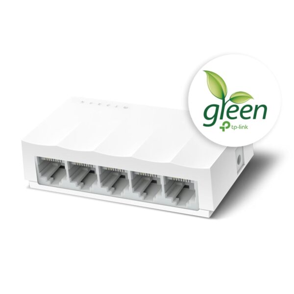 TP-Link LS1005 5-Port 10/100Mbps Desktop Switch|Green Ethernet Technology Network Hub|IEEE 802.3X |Plug and Play|Fanless Design