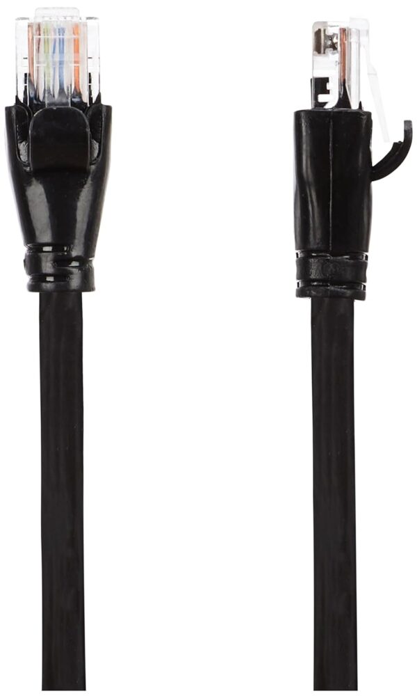 amazon basics RJ45 Cat-6 Ethernet Patch/LAN Cable for Personal Computer - 5 Feet (Black)