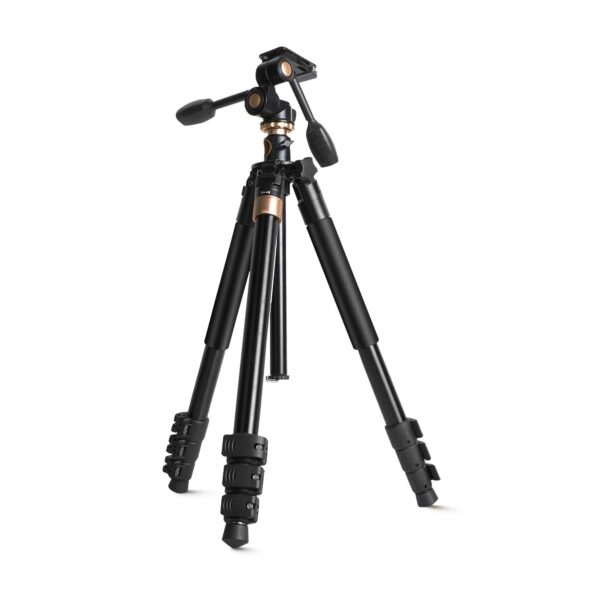 Digitek (DTR 620 BH) Multi-Angle 6ft DV Tripod Cum Monopod, 3-Way Pan & Tilt Head, Central Column for Tabletop & Vertical Shots, 20Kg Max Load, 4-Section Adjustable, Quick Release & Flip Leg Lock