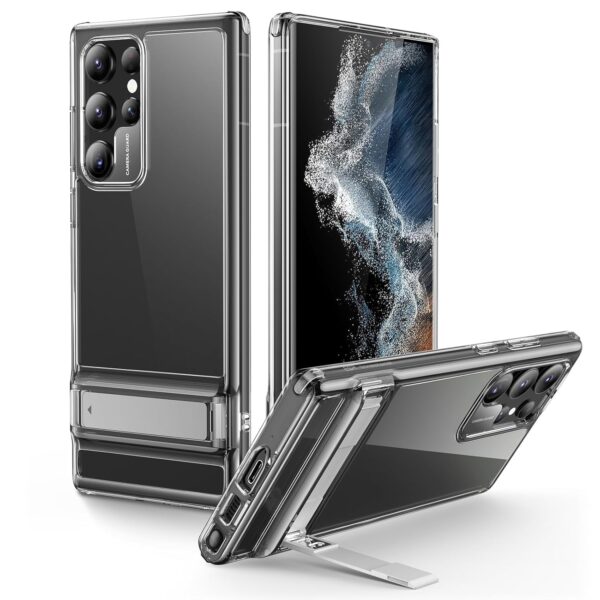ESR for Samsung Galaxy S22 Ultra Case with Adjustable Stand, Military-Grade Drop Protection, 3 Stand Modes, TPU, Supports Wireless Charging, Slim Patented...