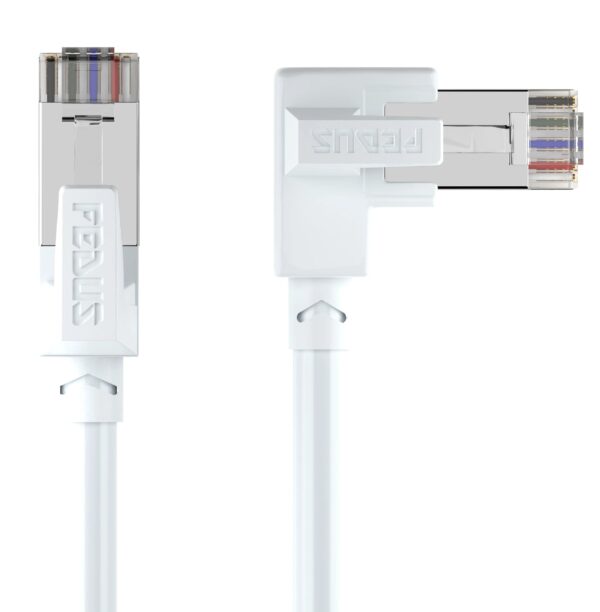 FEDUS 90 Degree L-Shape Cat6 Ethernet High Speed cable