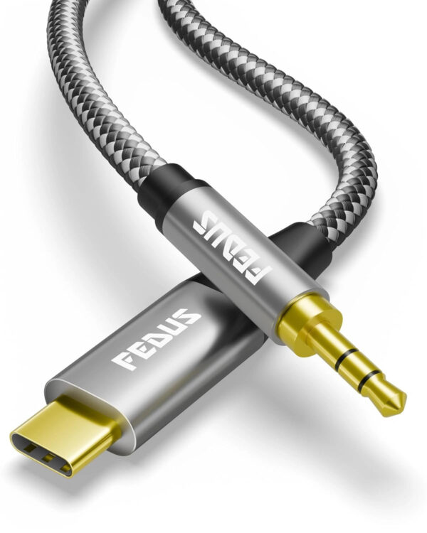 USB-C to 3.5mm Male Aux Adapter | iPhone 15, S24, iPad Pro